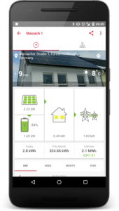 Solaredge APP di monitoraggio